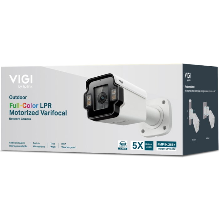 Tp-Link InSight LPR345Z Cámara IP de 4 MP con Reconocimiento de Matrículas